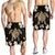 Hawaiian Gold Turtle Plumeria Men's Shorts AH - Polynesian Pride