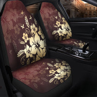 Hawaiian Golden Hibiscus Butterfly Polynesian Car Seat Covers - AH - Polynesian Pride