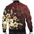 Hawaiian Golden Hibiscus Butterfly Polynesian Bomber Jacket - AH - Polynesian Pride