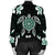 Hawaiian Greenie Turtle Plumeria Bomber Jacket AH - Polynesian Pride