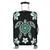 Hawaiian Greenie Turtle Plumeria Luggage Covers AH Black - Polynesian Pride