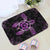 Hawaiian Hibiscus And Turtle Gold Door Mat Pink AH - Polynesian Pride