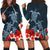 Hawaiian Hibiscus And Turtle Polynesian Hoodie Dress - AH Black - Polynesian Pride