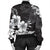 Hawaiian Hibiscus Black And White Polynesian Bomber Jacket - AH - Polynesian Pride