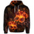 Hawaiian Hibiscus Fire Polynesian Hoodie - Polynesian Pride