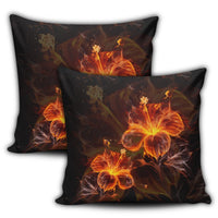 Hawaiian Hibiscus Fire Polynesian Pillow Covers - AH - Polynesian Pride