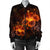 Hawaiian Hibiscus Fire Polynesian Bomber Jacket - AH - Polynesian Pride