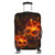 Hawaiian Hibiscus Fire Polynesian Luggage Covers - AH Black - Polynesian Pride