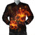 Hawaiian Hibiscus Fire Polynesian Bomber Jacket - AH Black Unisex - Polynesian Pride