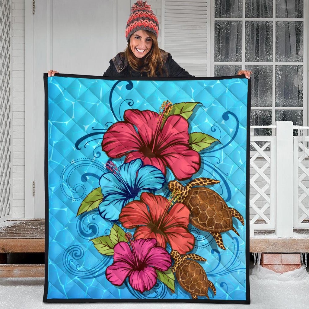 Hawaiian Hibiscus Flower Soulful Premium Quilts - AH - Polynesian Pride