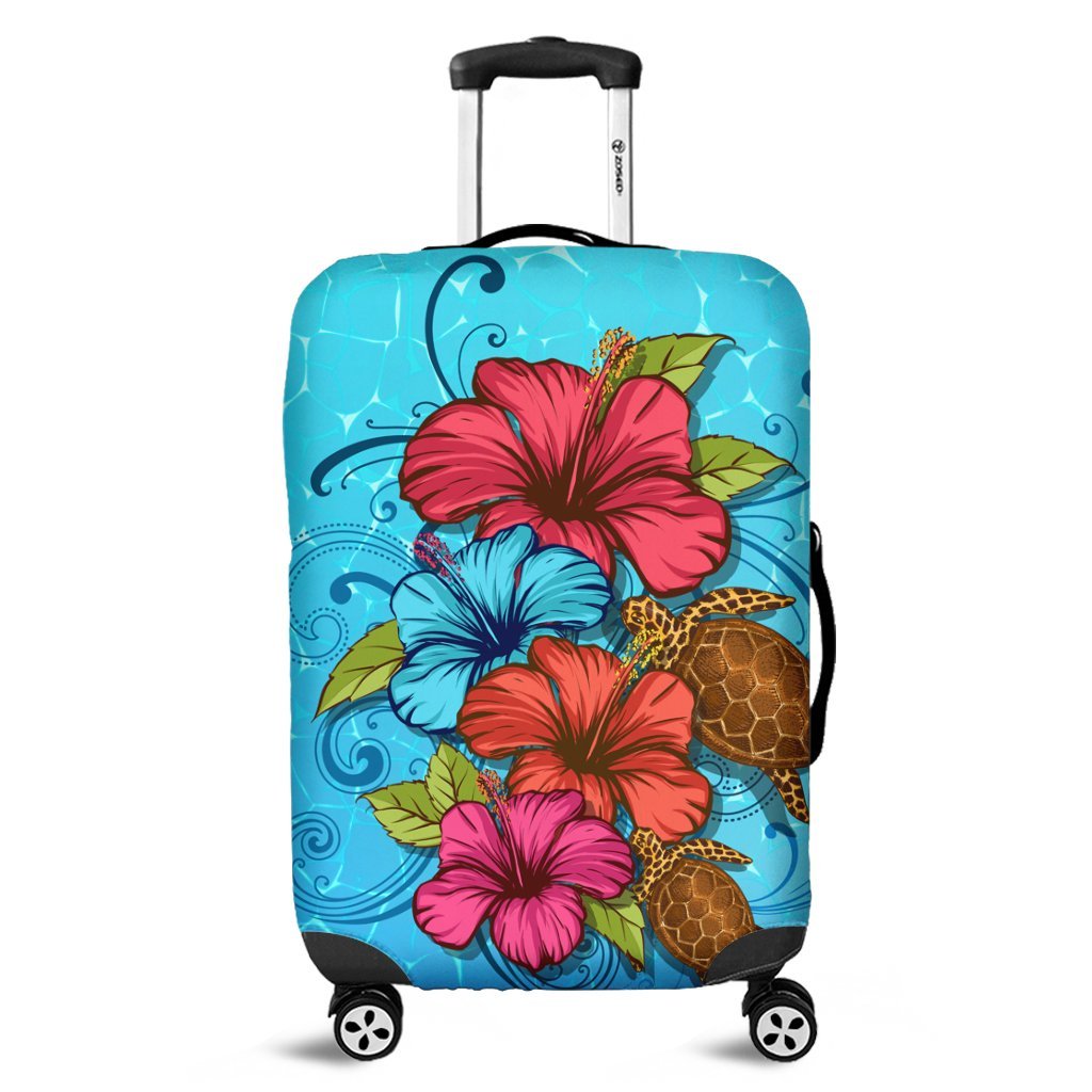 Hawaiian Hibiscus Flower Soulful Luggage Covers - AH Black - Polynesian Pride