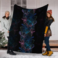 Hawaiian Hibiscus Full Color Polynesian Premium Blankets - AH - Polynesian Pride