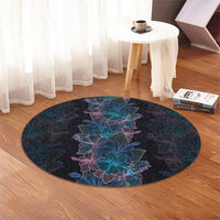 Hawaiian Hibiscus Full Color Polynesian Round Carpet - AH - Polynesian Pride