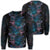 Hawaiian Hibiscus Full Color Polynesian Sweatshirt - AH Unisex Black - Polynesian Pride