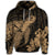 Hawaiian Hibiscus Memory Turtle Polynesian Hoodie Gold - Polynesian Pride