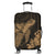 Hawaiian Hibiscus Memory Turtle Polynesian Luggage Covers Gold - AH Black - Polynesian Pride