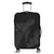 Hawaiian Hibiscus Memory Turtle Polynesian Luggage Covers Gray - AH Black - Polynesian Pride