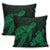 Hawaiian Hibiscus Memory Turtle Polynesian Pillow Covers Green - AH - Polynesian Pride