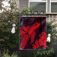 Hawaiian Hibiscus Memory Turtle Polynesian Flag Red - AH - Polynesian Pride