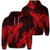 Hawaiian Hibiscus Memory Turtle Polynesian Hoodie Red Unisex Art - Polynesian Pride