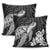 Hawaiian Hibiscus Memory Turtle Polynesian Pillow Covers White - AH - Polynesian Pride