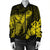 Hawaiian Hibiscus Memory Turtle Polynesian Bomber Jacket Yellow - AH - Polynesian Pride