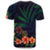 Hawaiian Hibiscus Palm Tree Background Polynesian T Shirt - Polynesian Pride