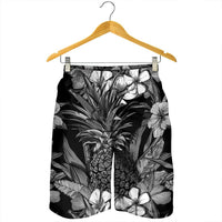 Hawaiian Hibiscus Plumeria And Pineapple Polynesian Men's Shorts - AH - Polynesian Pride