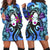 Hawaiian Hibiscus Plumeria Hula Girl Polynesian Hoodie Dress - AH Black - Polynesian Pride