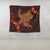 Hawaiian Hibiscus Plumeria Red Big Turtle Polynesian Tapestry - AH - Polynesian Pride