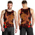 Hawaiian Hibiscus Plumeria Red Big Turtle Polynesian Tank Top - AH - Polynesian Pride