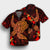 Hawaiian Hibiscus Plumeria Red Big Turtle Polynesian Hawaiian Shirt - AH - Polynesian Pride