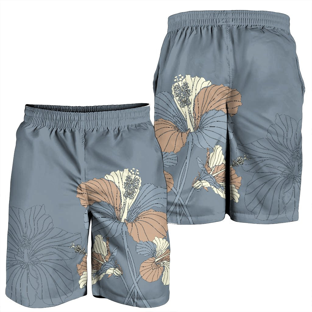 Hawaiian Hibiscus Polynesian Men's Shorts - AH - Polynesian Pride