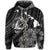 Hawaiian Hibiscus Sea Turtle Swim Polynesian Zip Hoodie - Polynesian Pride