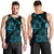Hawaiian Hibiscus Sea Turtle Swim Polynesian Tank Top - Blue - AH - Polynesian Pride