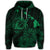 Hawaiian Hibiscus Sea Turtle Swim Polynesian Hoodie Green - Polynesian Pride