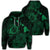 Hawaiian Hibiscus Sea Turtle Swim Polynesian Hoodie Green Unisex Art - Polynesian Pride