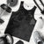 Hawaiian Hibiscus Sea Turtle Swim Polynesian Tank Top - Grey - AH - Polynesian Pride