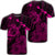 Hawaiian Hibiscus Sea Turtle Swim Polynesian T Shirt Pink Unisex Black - Polynesian Pride