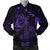 Hawaiian Hibiscus Sea Turtle Swim Polynesian Bomber Jacket - Purple - AH Black Unisex - Polynesian Pride