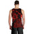 Hawaiian Hibiscus Sea Turtle Swim Polynesian Tank Top - Red - AH - Polynesian Pride