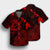 Hawaiian Hibiscus Sea Turtle Swim Polynesian Hawaiian Shirt - Red - AH - Polynesian Pride