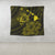 Hawaiian Hibiscus Sea Turtle Swim Polynesian Tapestry - Yellow - AH - Polynesian Pride