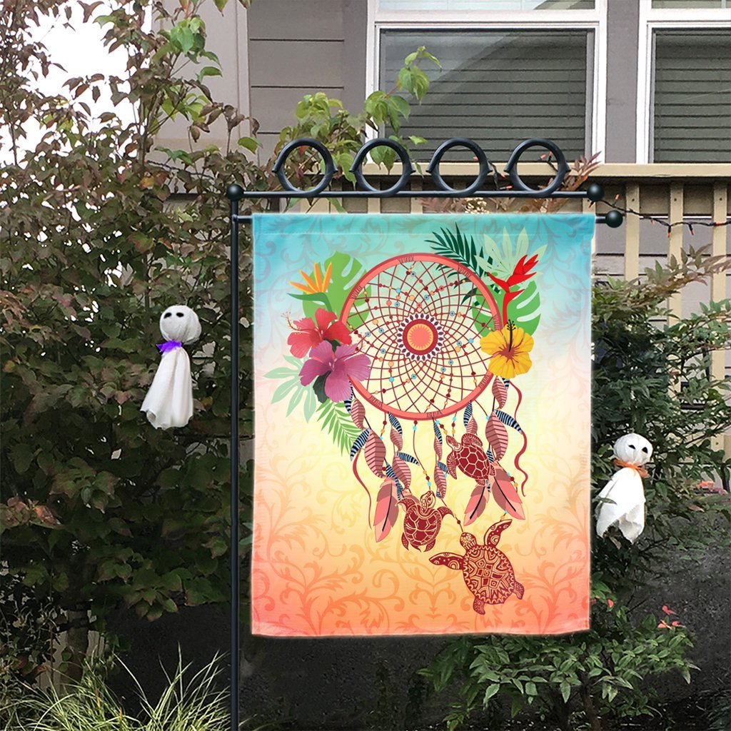 Hawaiian Hibiscus Strelitzia Flower Dreamcatcher Flag - AH - Polynesian Pride