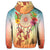 Hawaiian Hibiscus Strelitzia Flower Dreamcatcher Zip Hoodie - Polynesian Pride