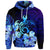 Custom Hawaiian Hibiscus Tropical Deep Ocean Turtle Sea Hoodie - Polynesian Pride