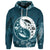 Custom Hawaiian Hibiscus Turtle Polynesian Hoodie YinYang Style - Polynesian Pride