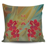 Hawaiian Hibiscus Water Color Pillow Covers - AH Pillow Covers Black - Polynesian Pride