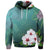 Custom Hawaiian Hibiscus White Flower Gleeful Hoodie - Polynesian Pride