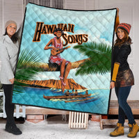 Hawaiian Hula Aboriginal Song Premium Quilts - AH - Polynesian Pride